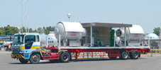 残ガス回収移動式製造設備車輌